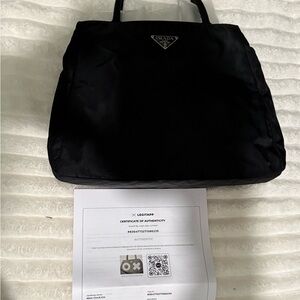 Prada Black Nylon Tote